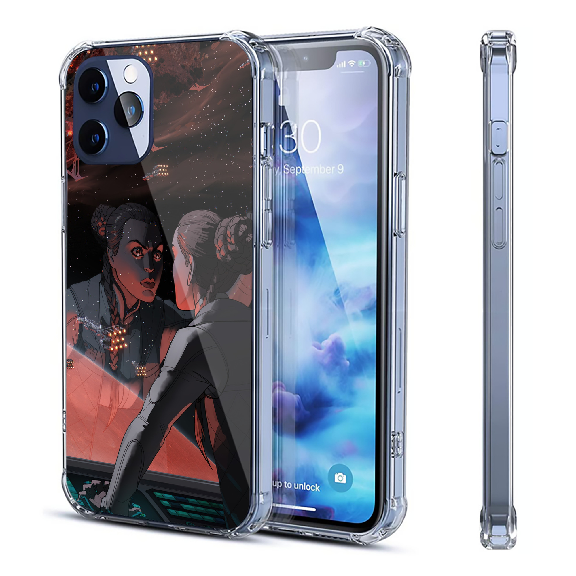 （画像用） スター・ウォーズ Star Wars 【iPhone 12シリーズ対応】透明スマホケース（クリアソフトケース）